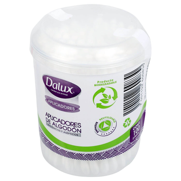 Aplicadores De Algodón Dalux Con 100 - WeCare Pharma