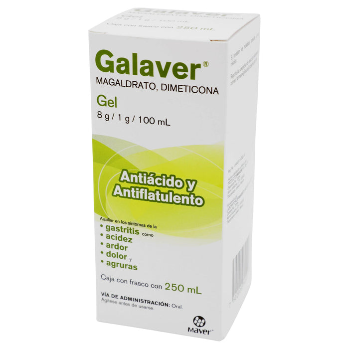 Galaver Gel 250Ml Con 1 (Magaldrato/Dimeticona) - WeCare Pharma