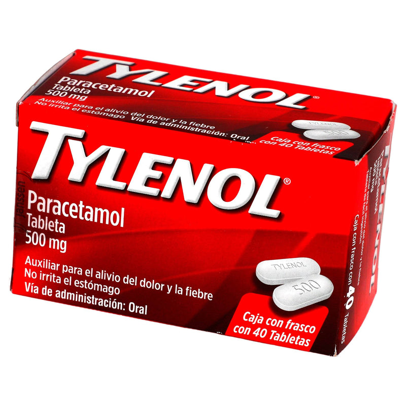 Tylenol 500Mg Con 40 Tabletas (Paracetamol) - WeCare Pharma