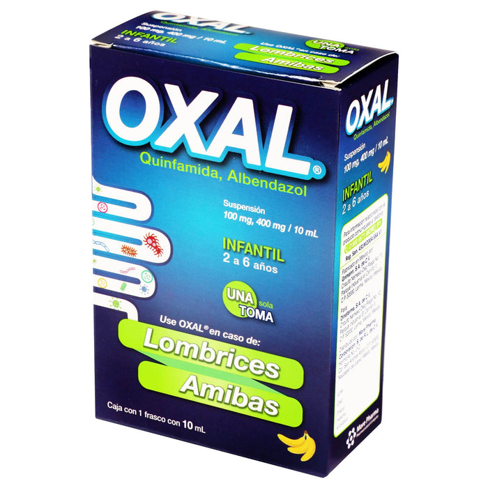 Oxal Inf Suspensión 400Mg/100Ml 10Ml (Quinfamida/Albendazol) - WeCare Pharma