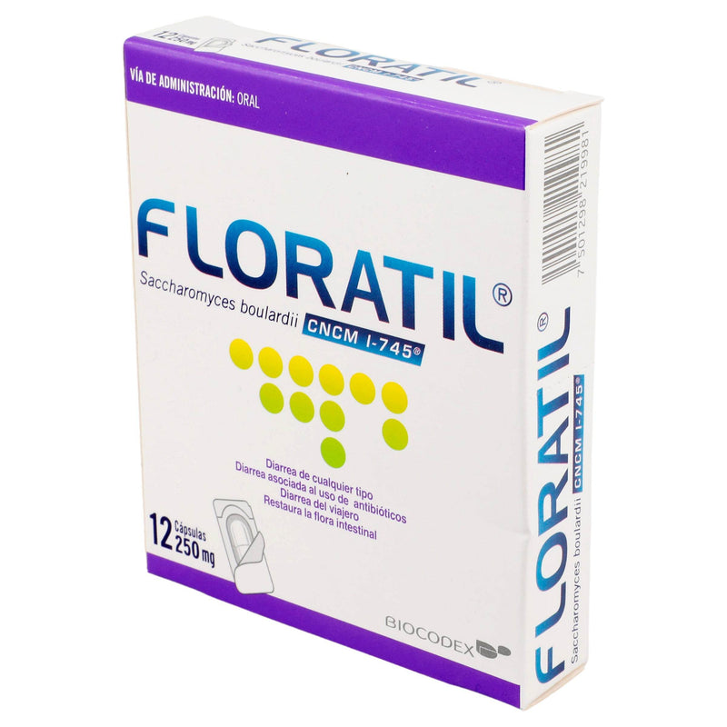 Floratil 250Mg Con 12 Capsulas (Saccharomyces Boulardii) - WeCare Pharma