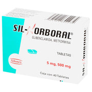 Sil-Norboral 500Mg/5Mg Con 40 Tabletas (Metformina/Glibenclamida) - WeCare Pharma