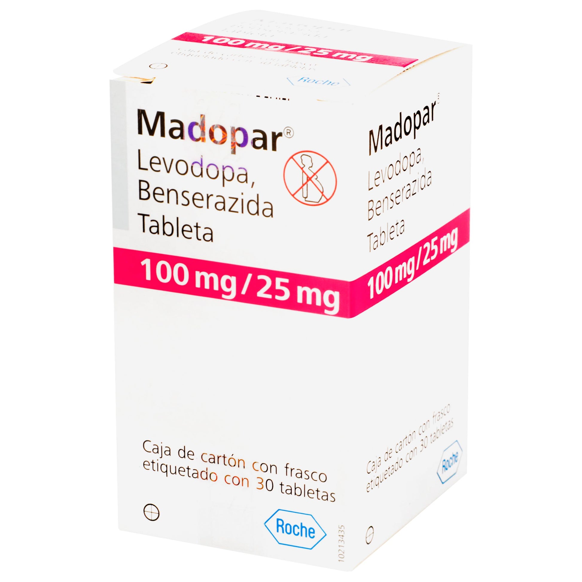 Madopar 100Mg/25Mg Con 30 Tabletas (Levodopa/Benserazida) 3 - 7613326005678