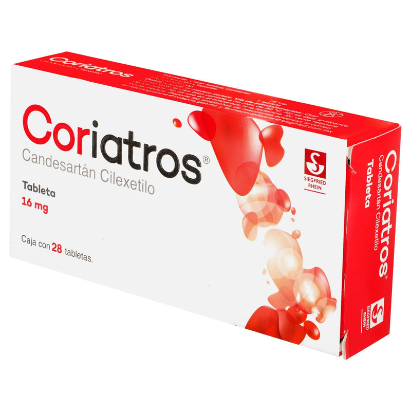 Coriatros 16Mg Con 28 Tabletas (Candesartan Cilexetilo) - WeCare Pharma