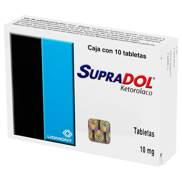 Supradol 10Mg Con 10 Tabletas (Ketorolaco) - WeCare Pharma