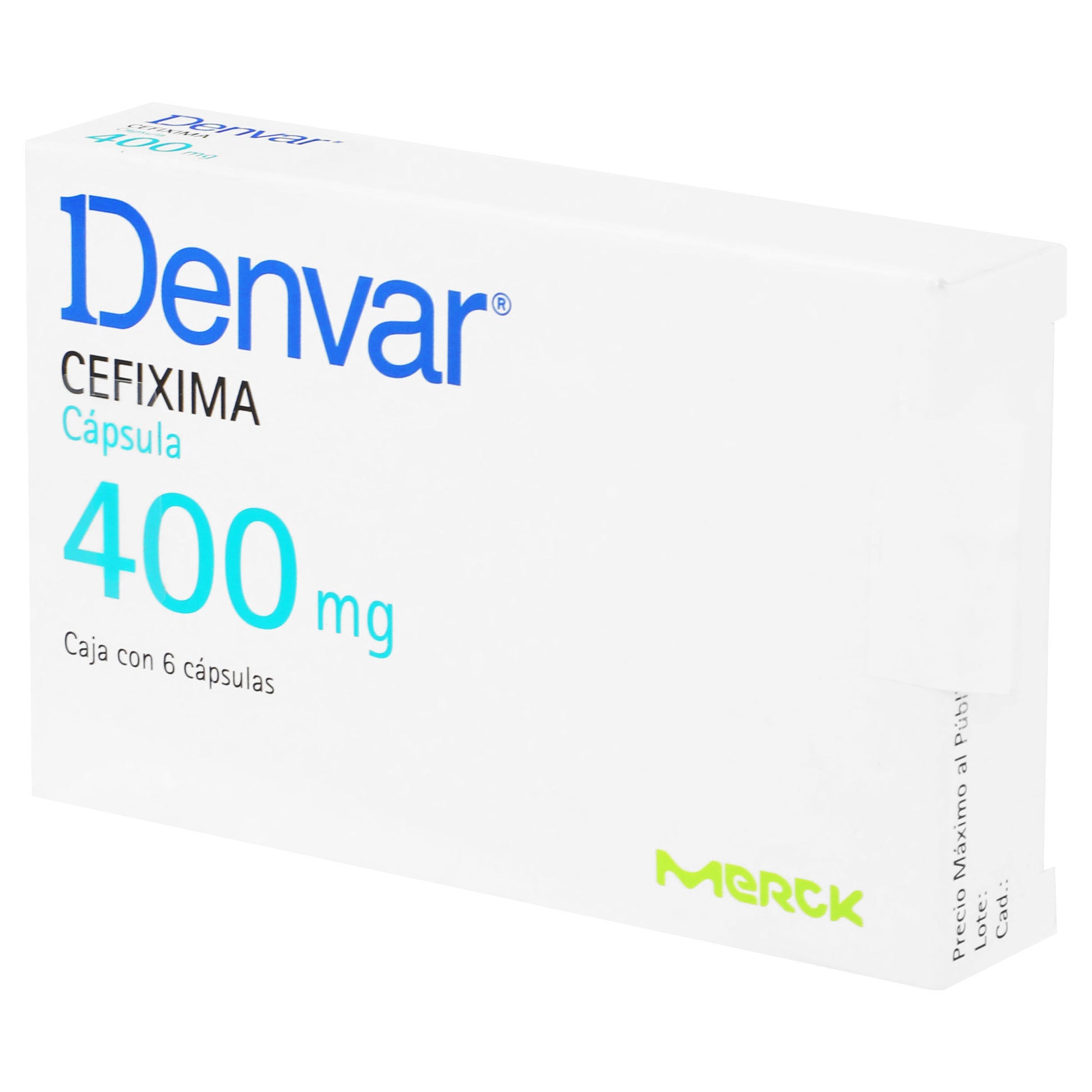 Denvar 400Mg Con 6 Capsulas (Cefixima) 3 - 7501298214375