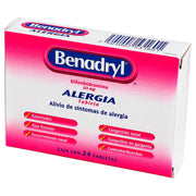 Benadryl 25Mg Con 24 Tabletas (Difenhidramina) - WeCare Pharma