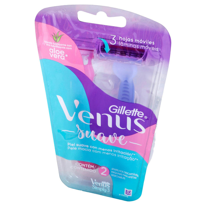 Rastrillo Gillette Venus Suave Con 2 - WeCare Pharma