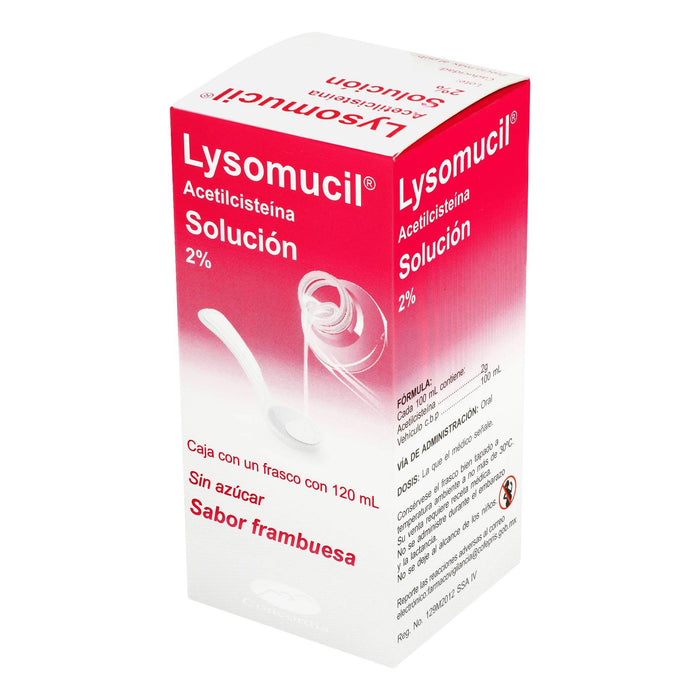 Lysomucil Solución 2% 120Ml (Acetilcisteina) - WeCare Pharma