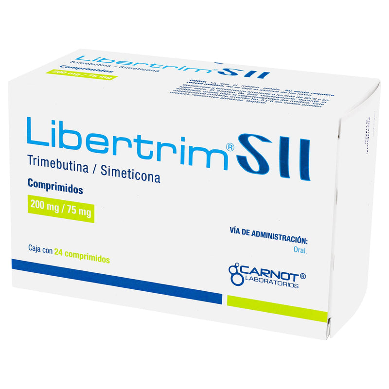 Libertrim Sii 200Mg/75Mg Con 24 Comprimidos (Trimebutina/Simeticona) - WeCare Pharma