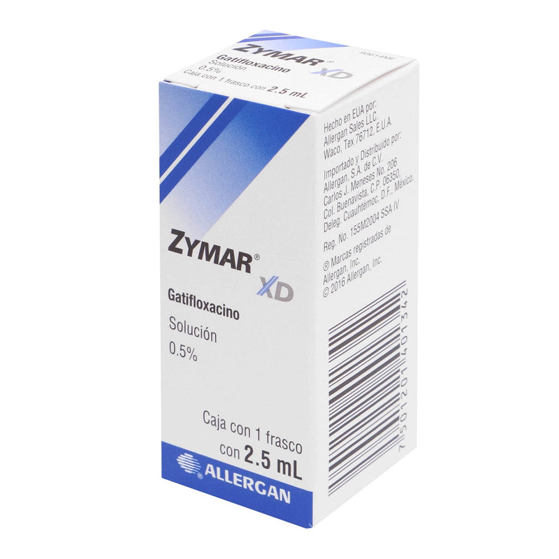 Zymar Xd Gotas 0.5% 2.5Ml (Gatifloxacino) - WeCare Pharma