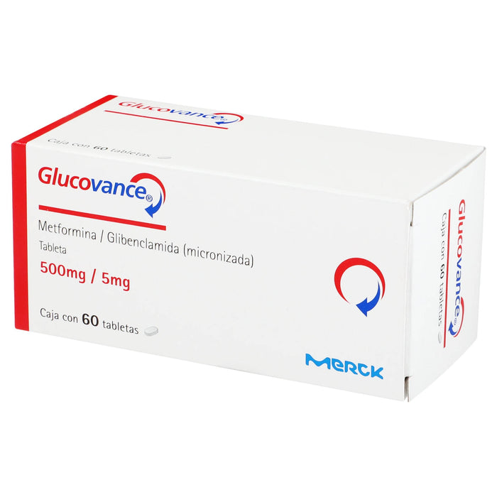 Glucovance 500Mg/5Mg Con 60 Tabletas (Metformina/Glibenclamida ...