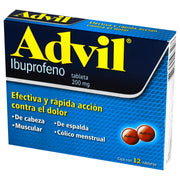 Advil 200Mg Con 12 Tabletas (Ibuprofeno) - WeCare Pharma