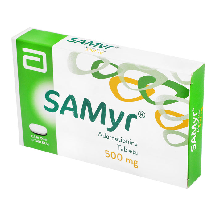 Samyr 500Mg Con 10 Tabletas (Ademetionina) 3 - 7501285601447