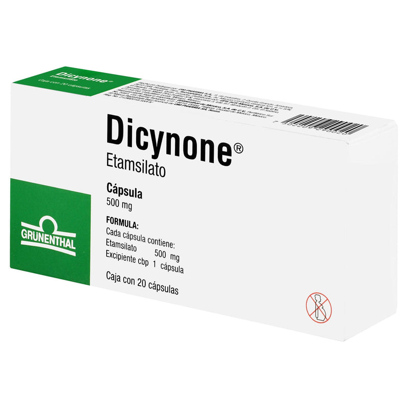 Dicynone 500Mg Con 20 Capsulas (Etamsilato) - WeCare Pharma