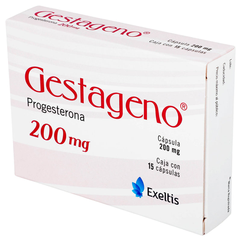 Gestageno 200Mg Con 15 Capsulas (Progesterona) - WeCare Pharma