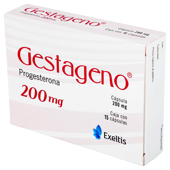 Gestageno 200Mg Con 15 Capsulas (Progesterona) - WeCare Pharma