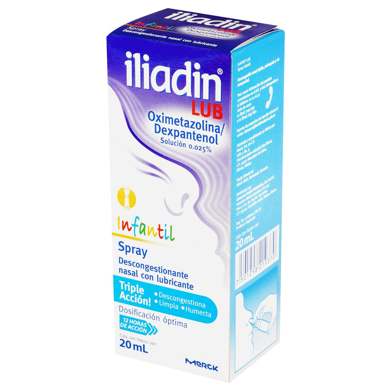 Iliadin Lubricante Inf Spray 0.025% 20Ml (Oximetazolina/Dexpantenol) - WeCare Pharma