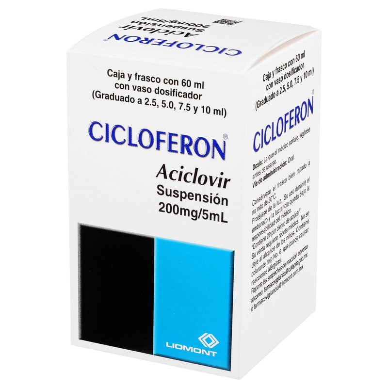 Cicloferon Suspensión 200Mg/5Ml 60Ml (Aciclovir) - WeCare Pharma