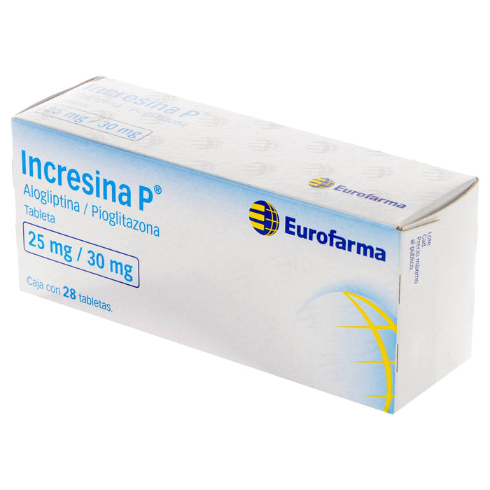 Incresina P 25Mg/30Mg Con 28 Tabletas (Alogliptina/Pioglitazona) - WeCare Pharma