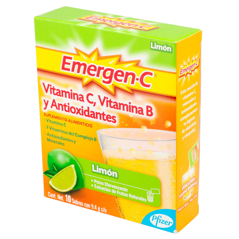 Emergen-C Sobre 9.4G Con 10 Limon (Vit Con Vit B/Antioxidantes) - WeCare Pharma