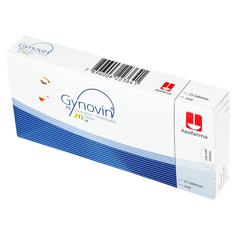 Gynovin (Gestodeno/Etinilestradiol) Tabletas 75Mcg/20Mcg Con 21 - WeCare Pharma