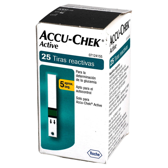 Accu-Chek Active Tiras Reactivas Con 25 - WeCare Pharma