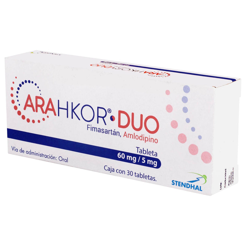 Arahkor Duo 60Mg/5Mg Con 30 Tabletas (Fimasartan/Amlodipino) - WeCare Pharma
