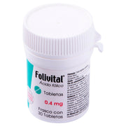 Folivital 0.4Mg Con 30 Tabletas (Acido Folico) - WeCare Pharma