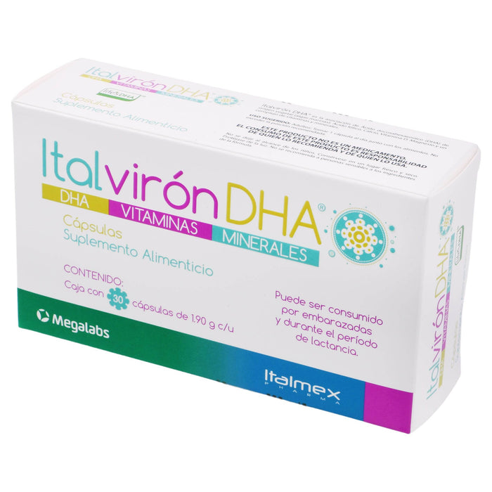 Italviron Dha 190G Con 30 Capsulas (Dha/Vitaminas/Minerales) - WeCare Pharma