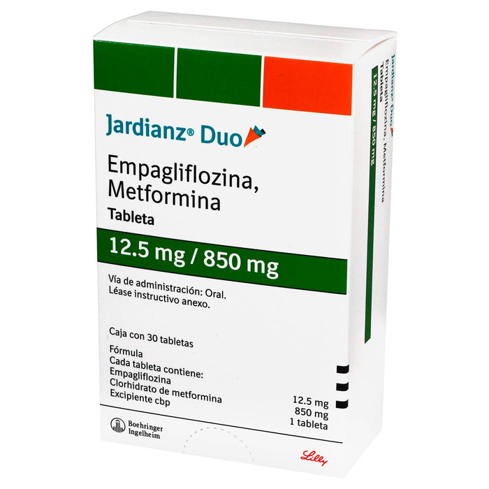 Jardianz Duo 12.5Mg/850Mg Con 30 Tabletas (Empagliflozina/Metformina) - WeCare Pharma