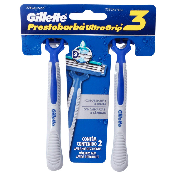 Maquina Para Afeitar Gillette Prestobarba Ultragrip Con 2 - WeCare Pharma