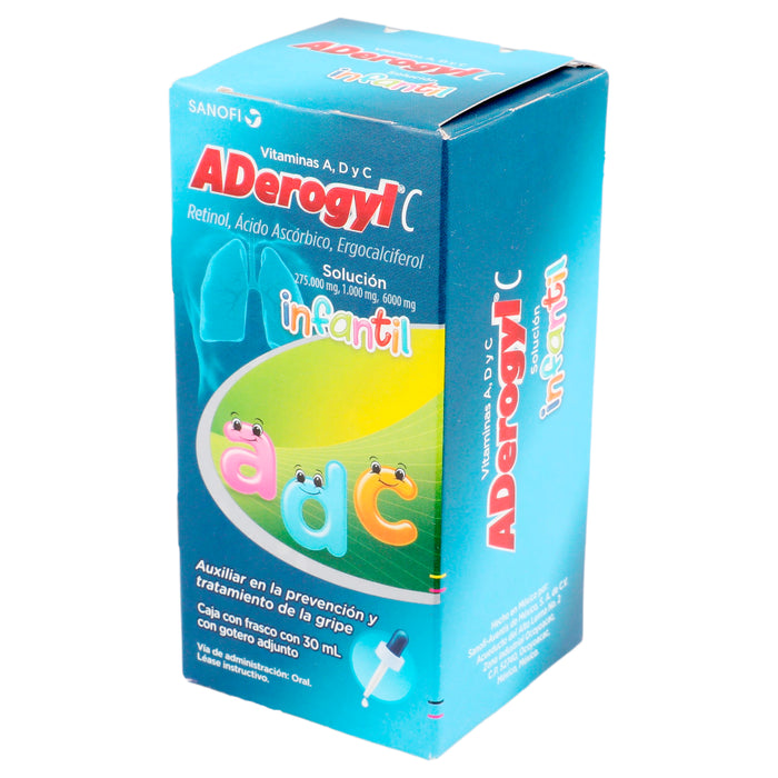 Aderogyl C Infantil Gotas 30Ml (Retino/Ac Ascorbico/Ergocalciferol) 3 - 7501165010789