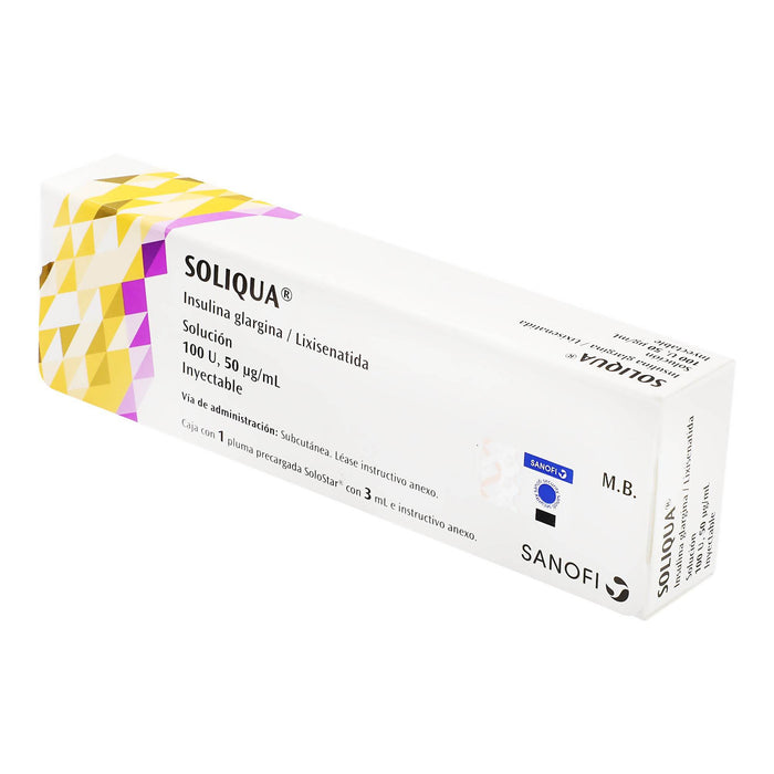 Soliqua Pluma 100Unid/Ml 3Ml Con 1 (Insulina Glargina) - WeCare Pharma