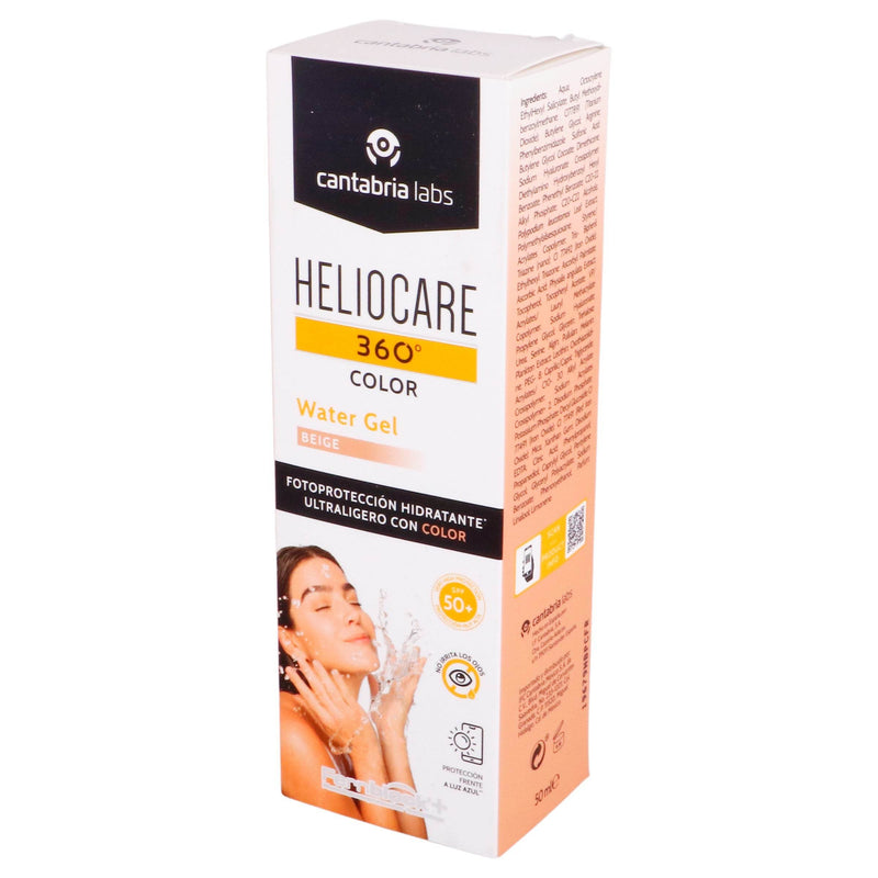 Cantabria Heliocare 360 Water Gel Color Beige Fps50 50Ml - WeCare Pharma