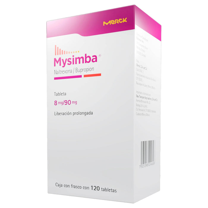 Mysimba (Naltrexona/Bupropion) Tabletas 8Mg/90Mg Con 120 - WeCare Pharma