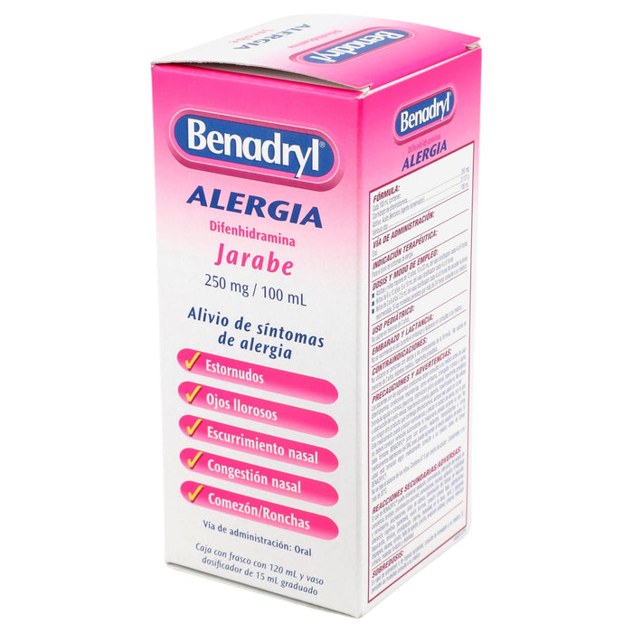 Benadryl Jarabe 250Mg/100Ml 120Ml (Difenhidramina) - WeCare Pharma