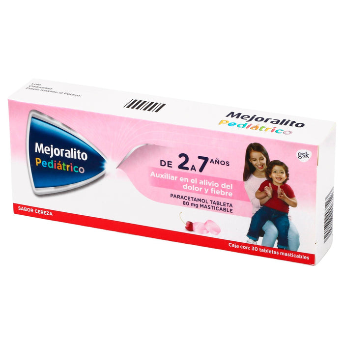 Mejoralito Pediatrico Mast 80Mg Con 30 Tabletas (Paracetamol) - WeCare Pharma