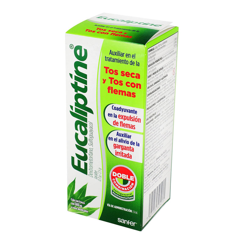 Eucaliptine Jarabe 0.3G/2.5G 140Ml (Dextrometorfano/Sulfoguayacol) - WeCare Pharma