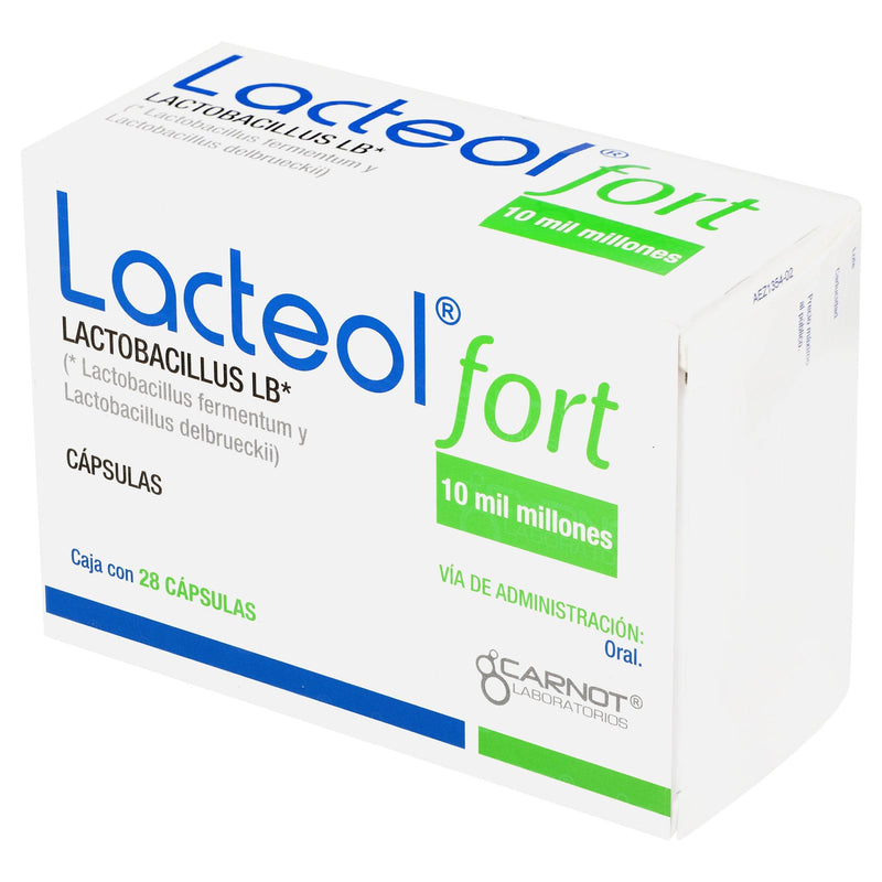 Lacteol Fort 340Mg Con 28 Capsulas (Lactobacillus Lb) - WeCare Pharma