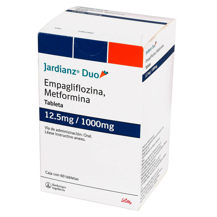 Jardianz Duo 12.5Mg/1000Mg Con 60 Tabletas (Empagliflofina/Metformina) - WeCare Pharma