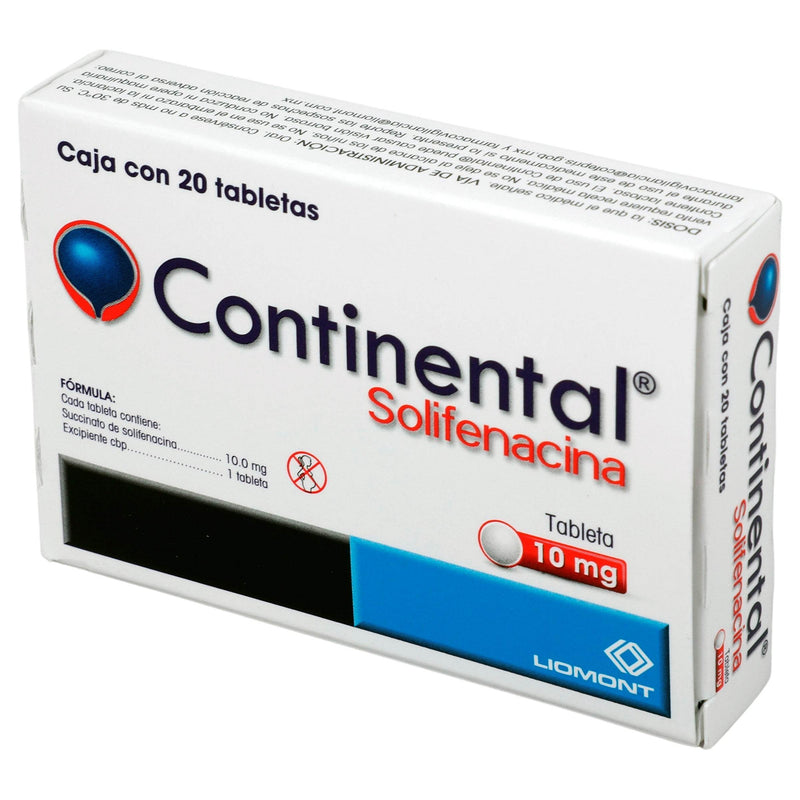 Continental 10Mg Con 20 Tabletas (Solifenacina) - WeCare Pharma
