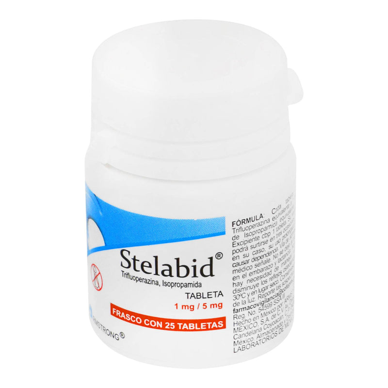 Stelabid (Tifluoperazina/Isopropamida) Con 25 Tabletas De 1Mg/5Mg - WeCare Pharma