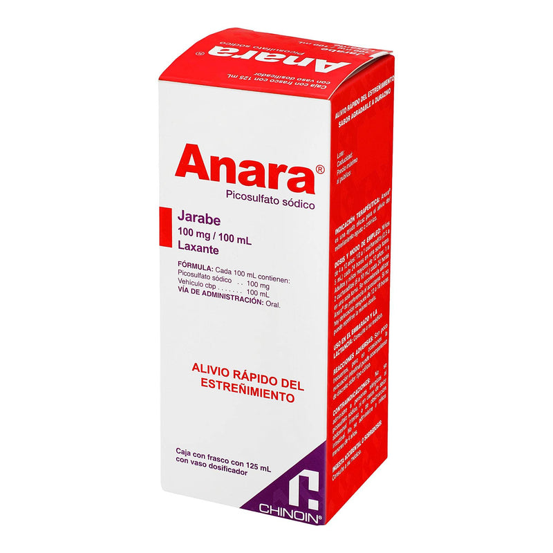 Anara Jarabe 100Mg/100Ml 125 Ml (Picosulfato Sodico) - WeCare Pharma