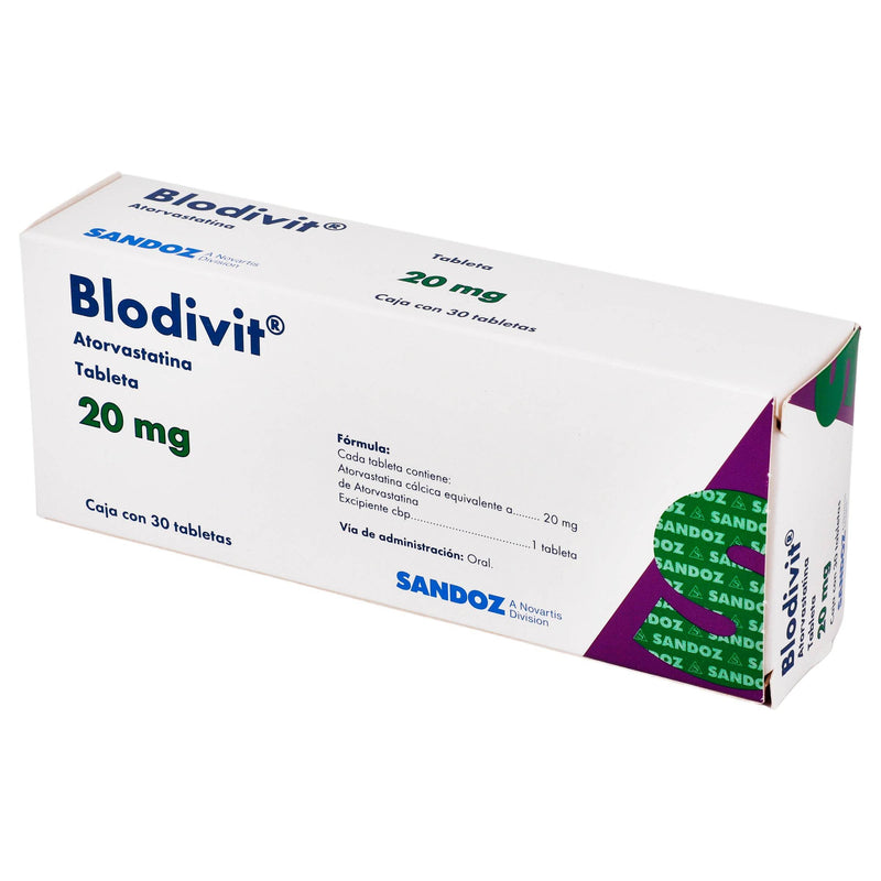 Blodivit 20Mg Con 30 Tabletas (Atorvastatina) - WeCare Pharma