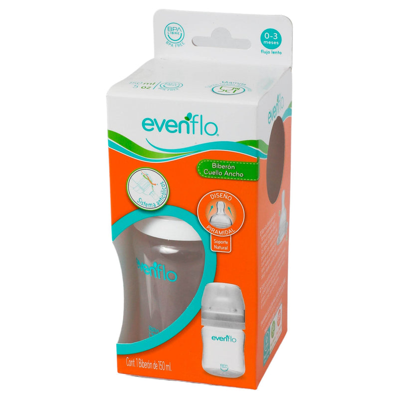 Biberon Cuello Ancho 5Oz Evenflo - WeCare Pharma