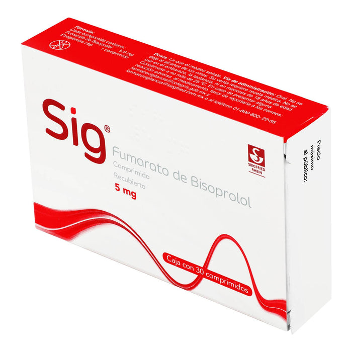 Sig 5Mg Con 30 Comprimidos (Fumarato De Bisoprolol) - WeCare Pharma