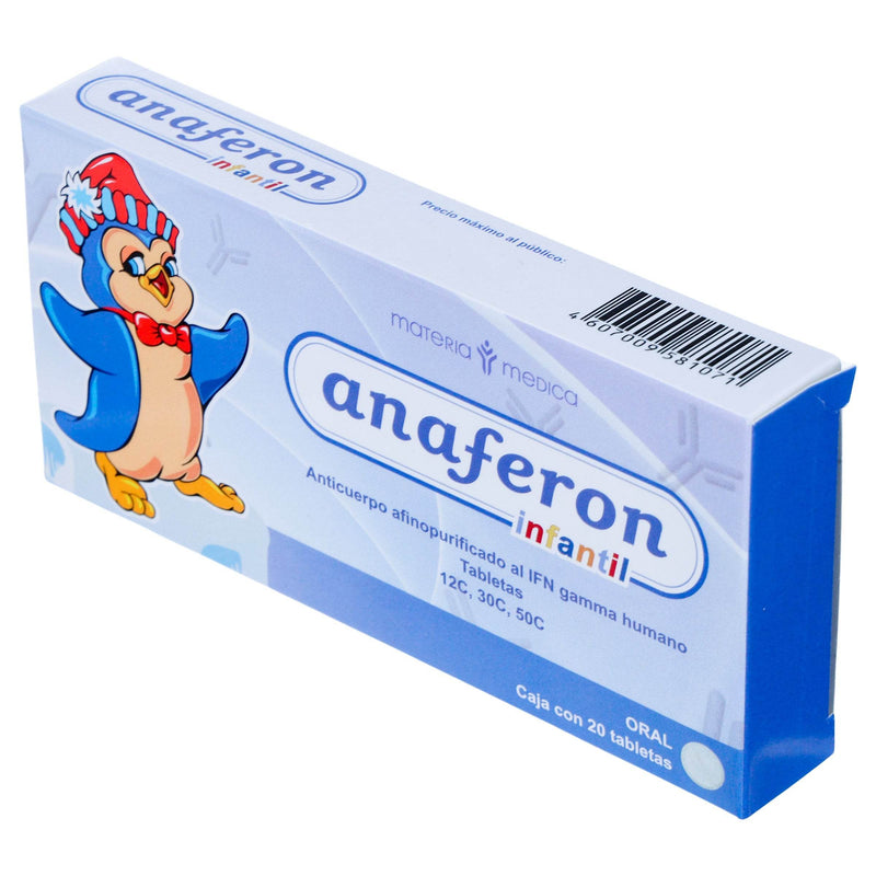 Anaferon In 12/30/50C Con 20 Tabletas (Anticuerpo Afinopurificado Gamma Human) - WeCare Pharma