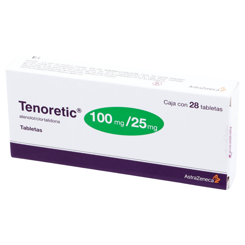 Tenoretic 100Mg/25Mg Con 28 Tabletas (Atenolol/Clortalidona) - WeCare Pharma