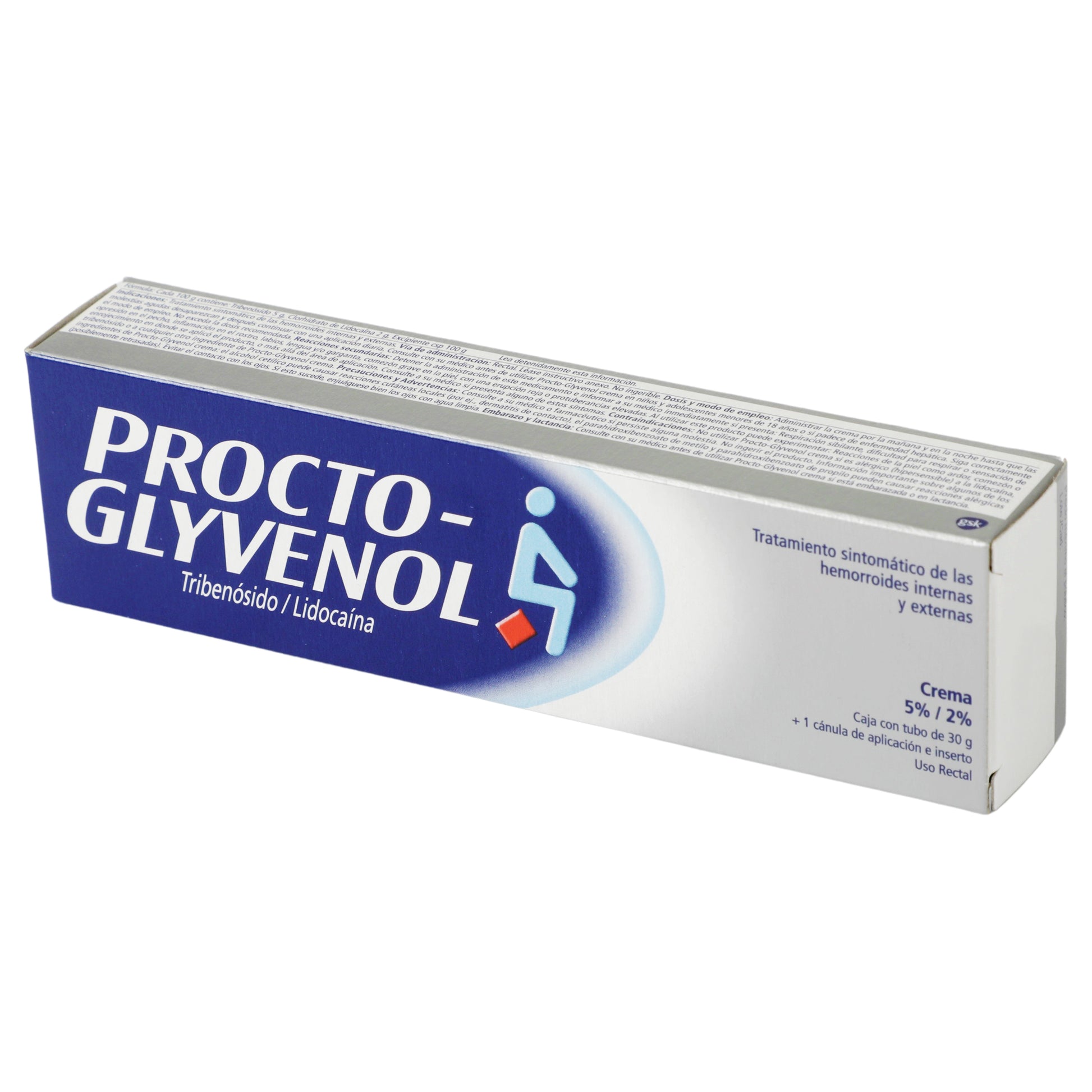 Procto-Glyvenol Crema 5%/2% 30G (Tribenosido/Lidocaina) 4 - 7501065008336